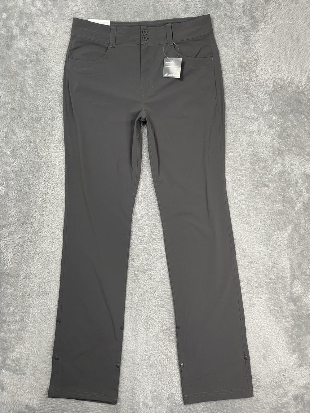 Eddie Bauer Sightscape Horizon Convertible Pants Womens Tall 12 Gray Hiking